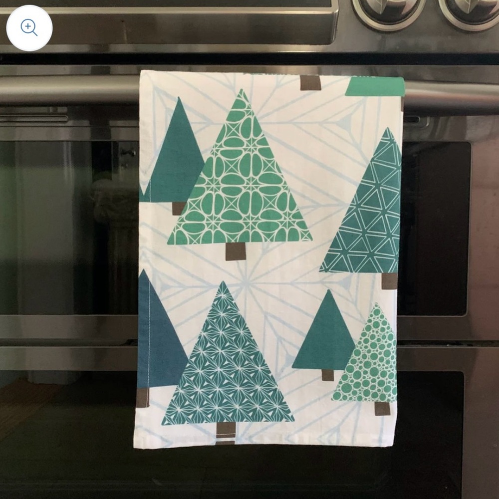 Festive Tree Pattern Kitchen Towel